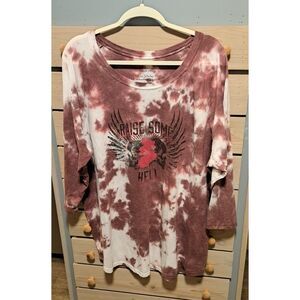 Torrid- "Raise Some Hell" Tie Dye Tee- 3X